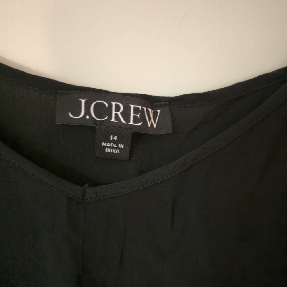 J.Crew Black Sheer Blouse - Picture 9 of 13